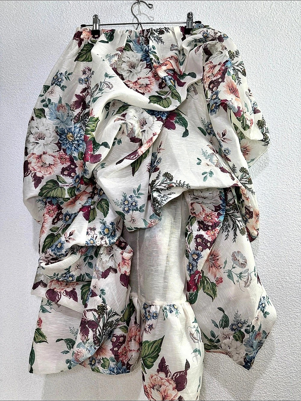 Zimmermann Floral Linen Silk Mini Dress Size 3